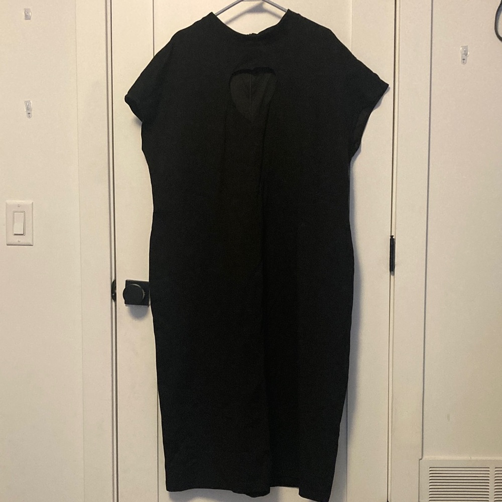 Retrolicious Elegant Black Midi Dress